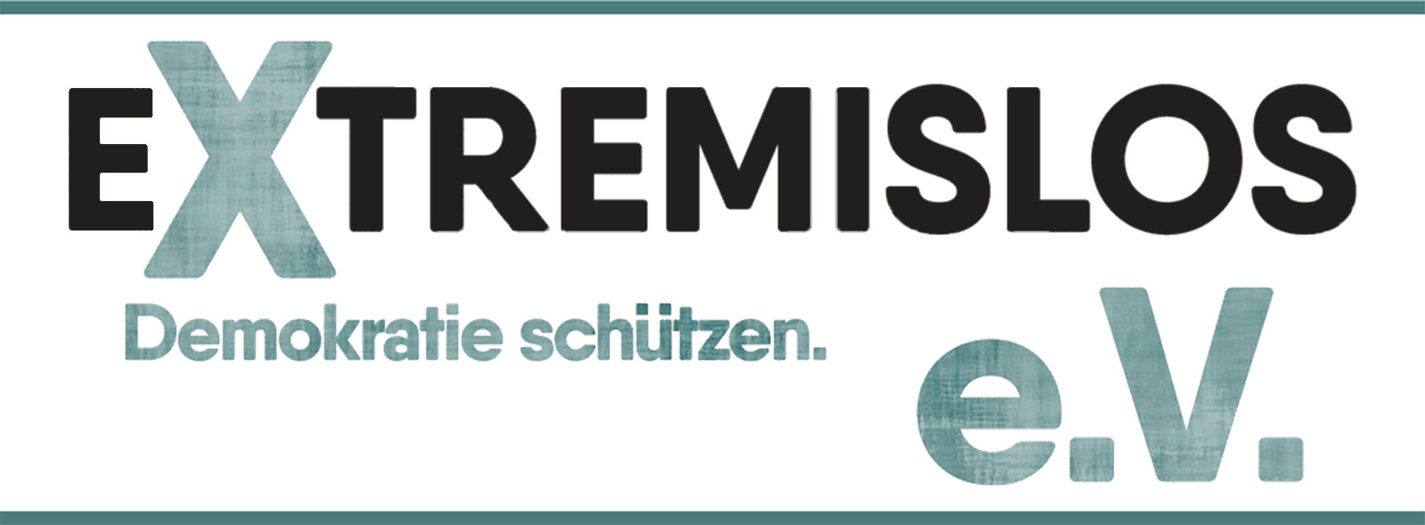 The logo of EXTREMISLOS Demokratie schützen e.V.