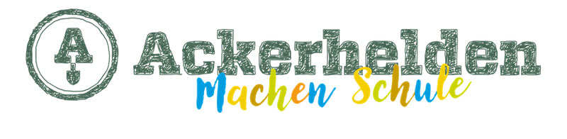 The logo of 'Ackerhelden Machen Schule'.