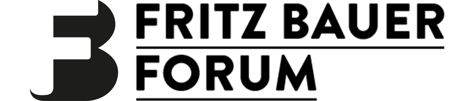 The logo of the Fritz Bauer Forum.